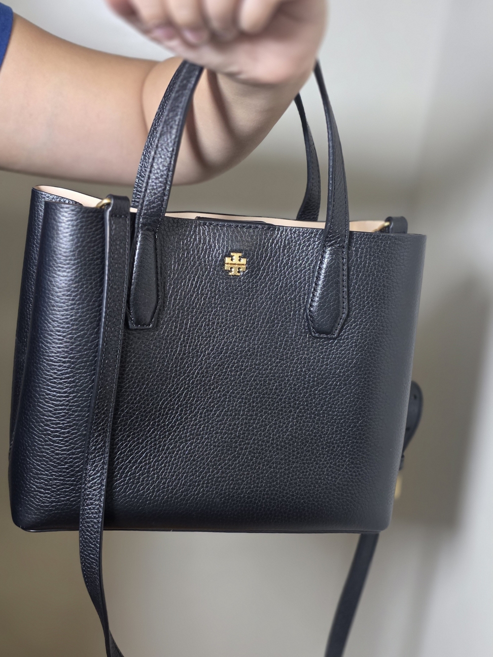 Tory Burch Blake Black Leather Tote Bag